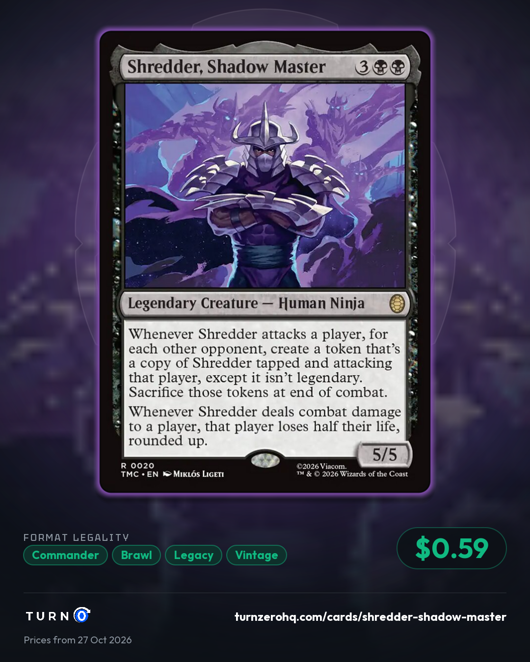 Shareable picture of Shredder, Shadow Master