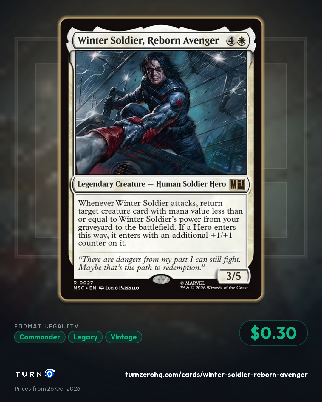 Shareable picture of Winter Soldier, Reborn Avenger