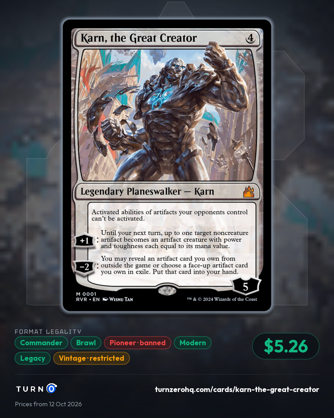 Shareable picture of Karn, the Great Creator