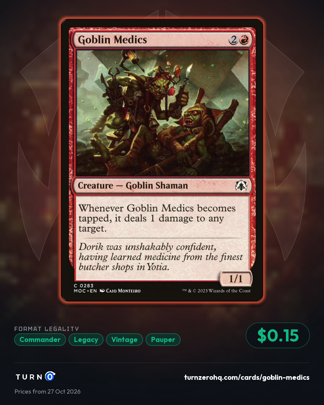 Shareable picture of Goblin Medics