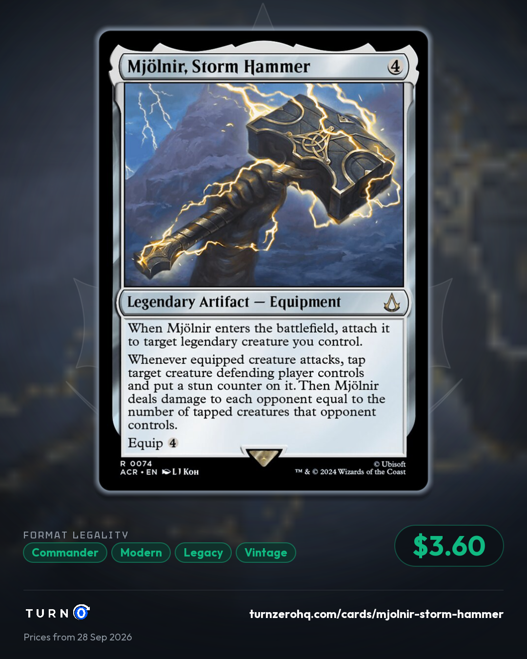 Shareable picture of Mjölnir, Storm Hammer