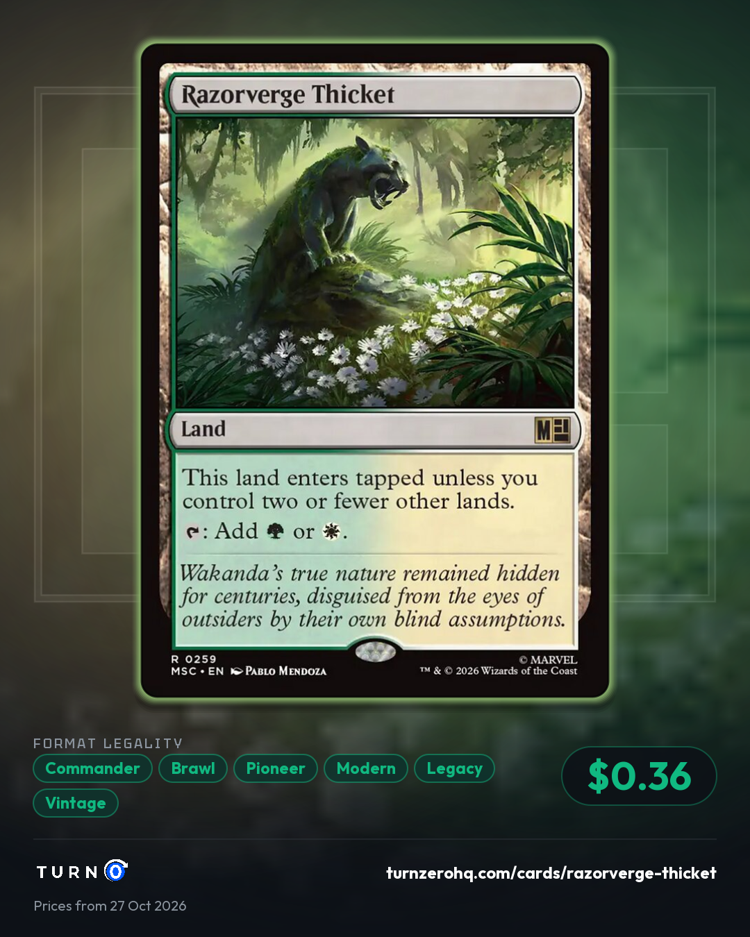 Shareable picture of Razorverge Thicket