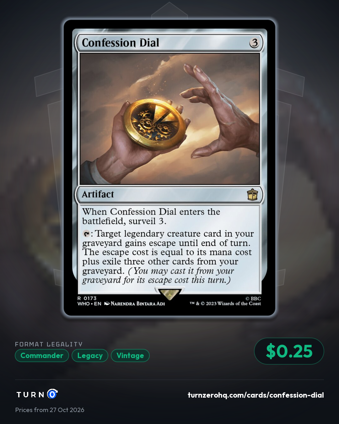 Shareable picture of Confession Dial