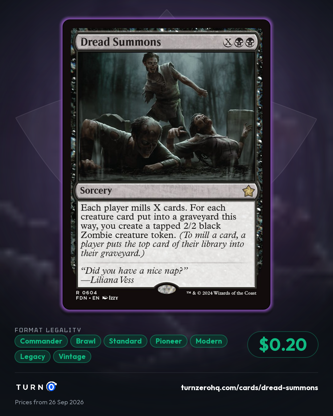 Shareable picture of Dread Summons