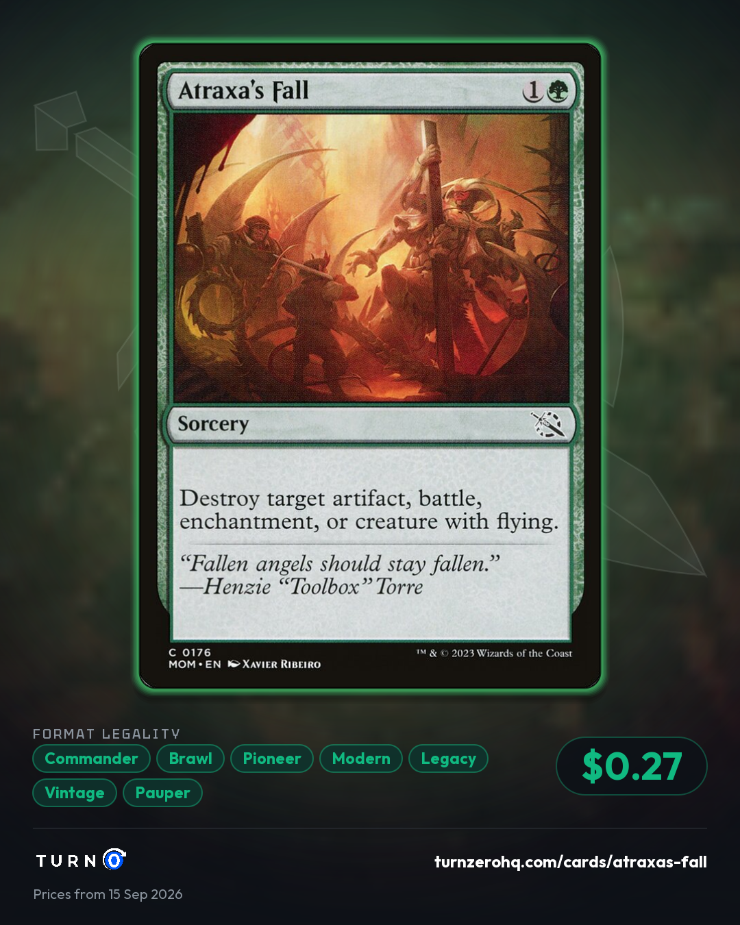Shareable picture of Atraxa's Fall