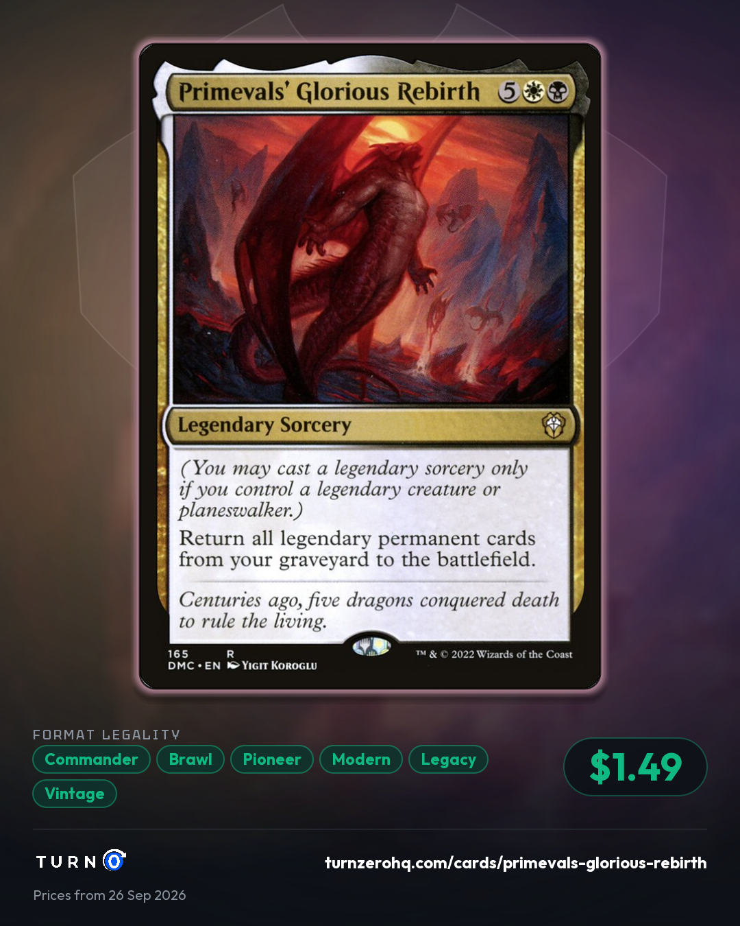 Shareable picture of Primevals' Glorious Rebirth