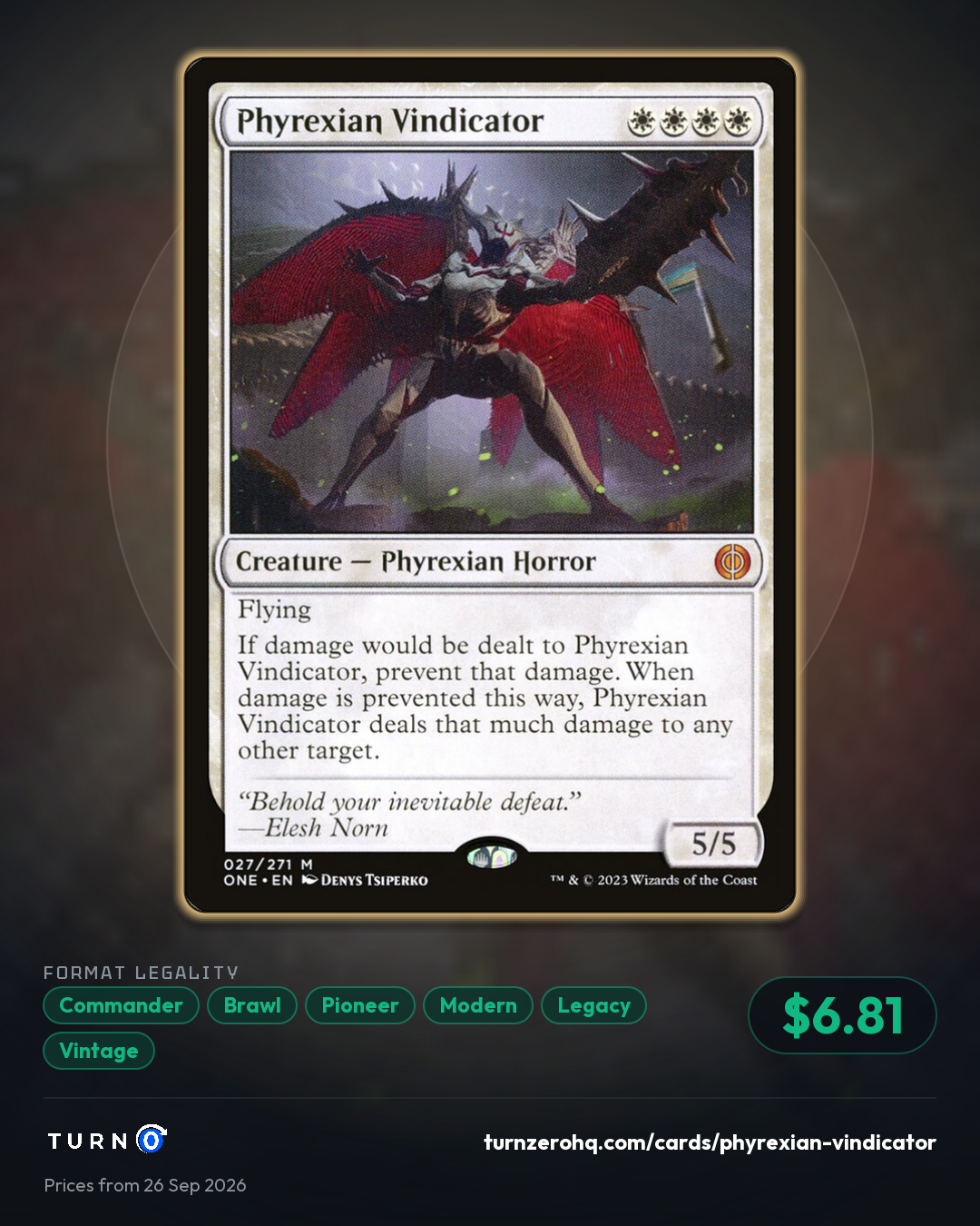 Shareable picture of Phyrexian Vindicator