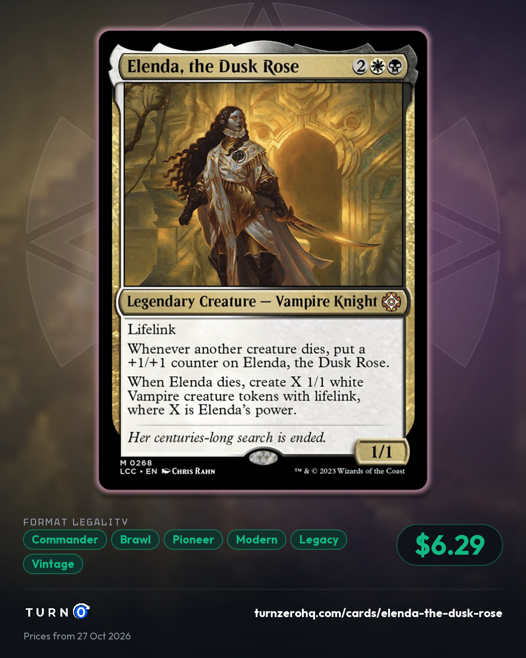 Shareable picture of Elenda, the Dusk Rose
