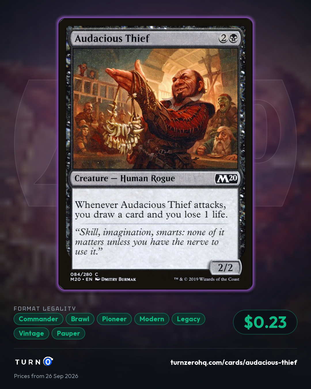 Shareable picture of Audacious Thief