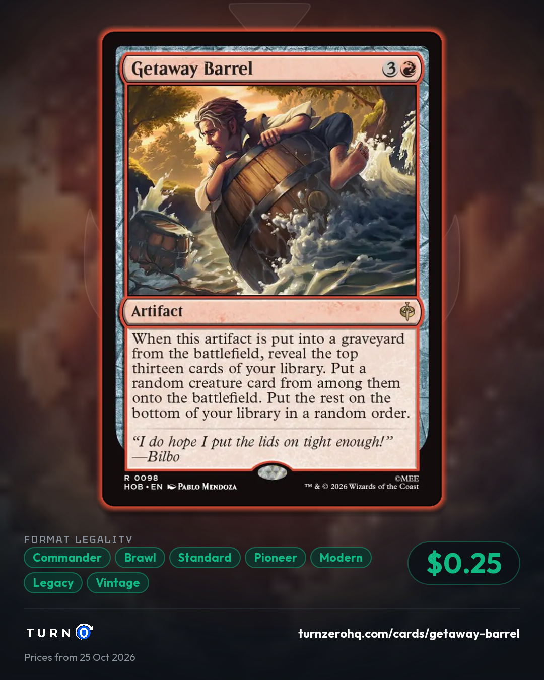 Shareable picture of Getaway Barrel