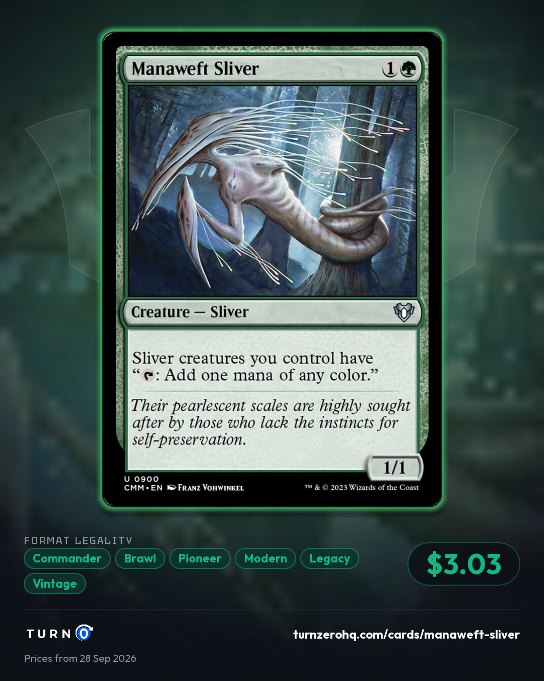 Shareable picture of Manaweft Sliver