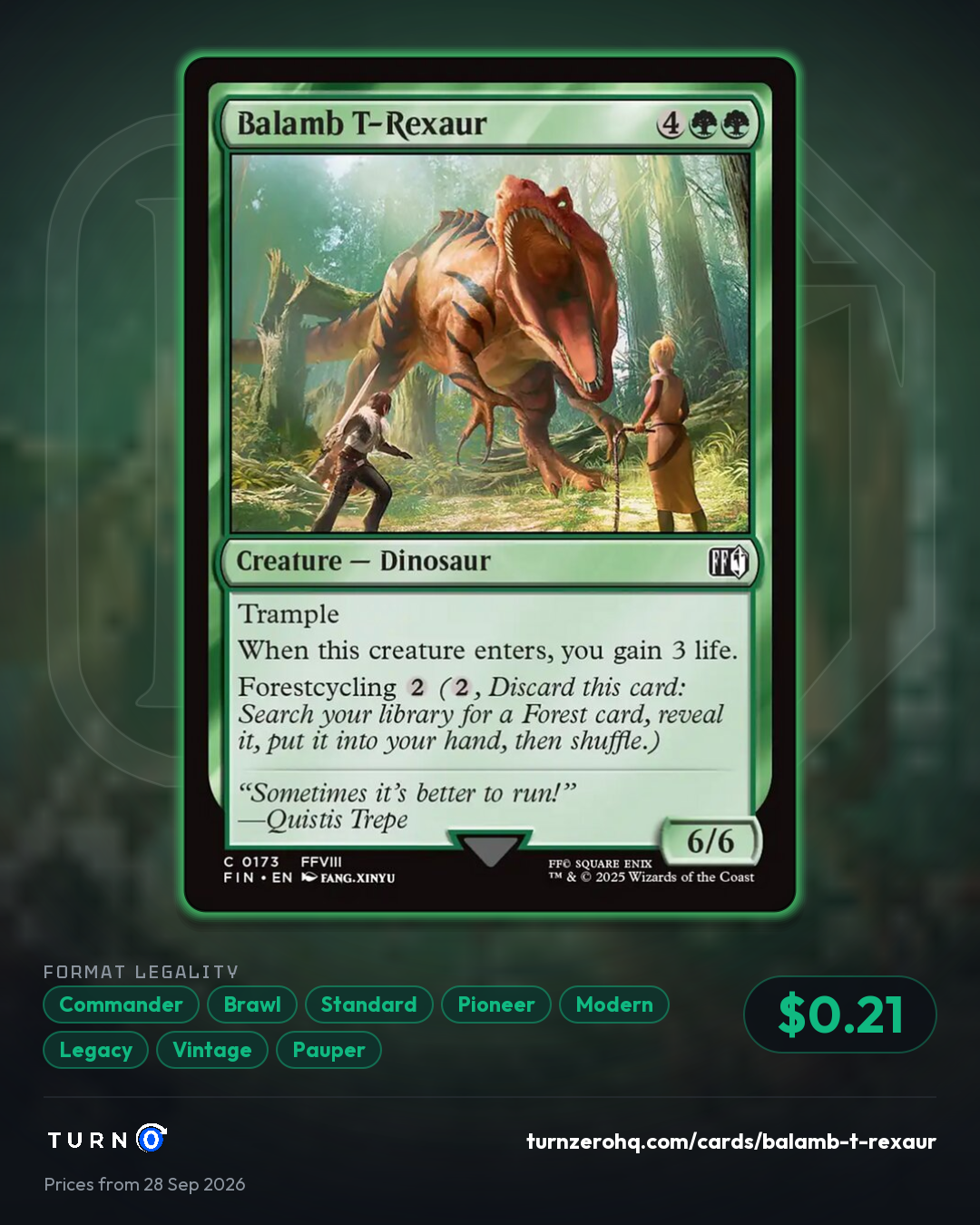 Shareable picture of Balamb T-Rexaur