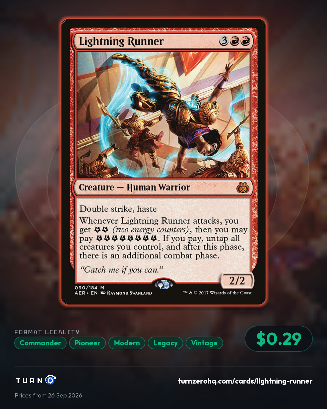 Shareable picture of Lightning Runner