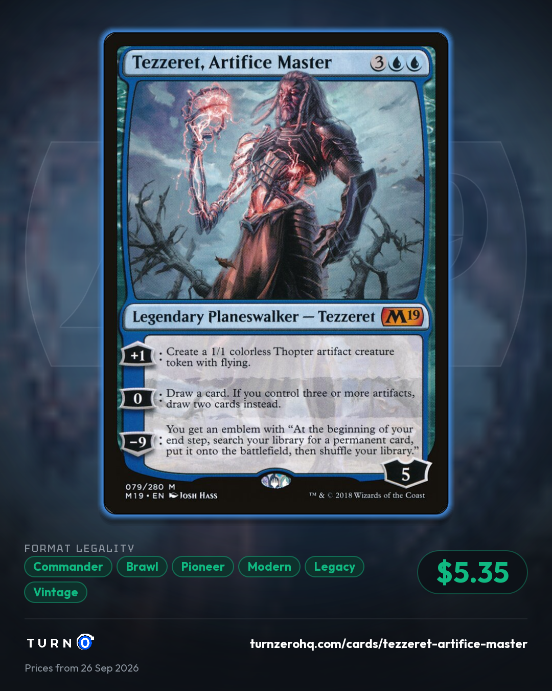 Shareable picture of Tezzeret, Artifice Master