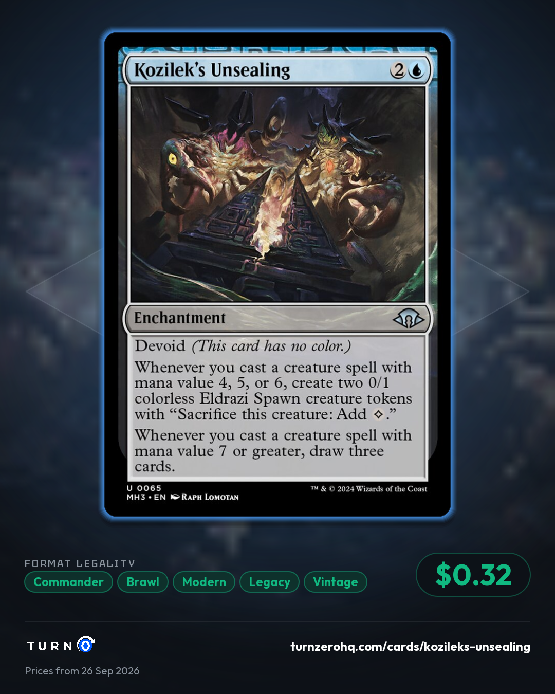 Shareable picture of Kozilek's Unsealing