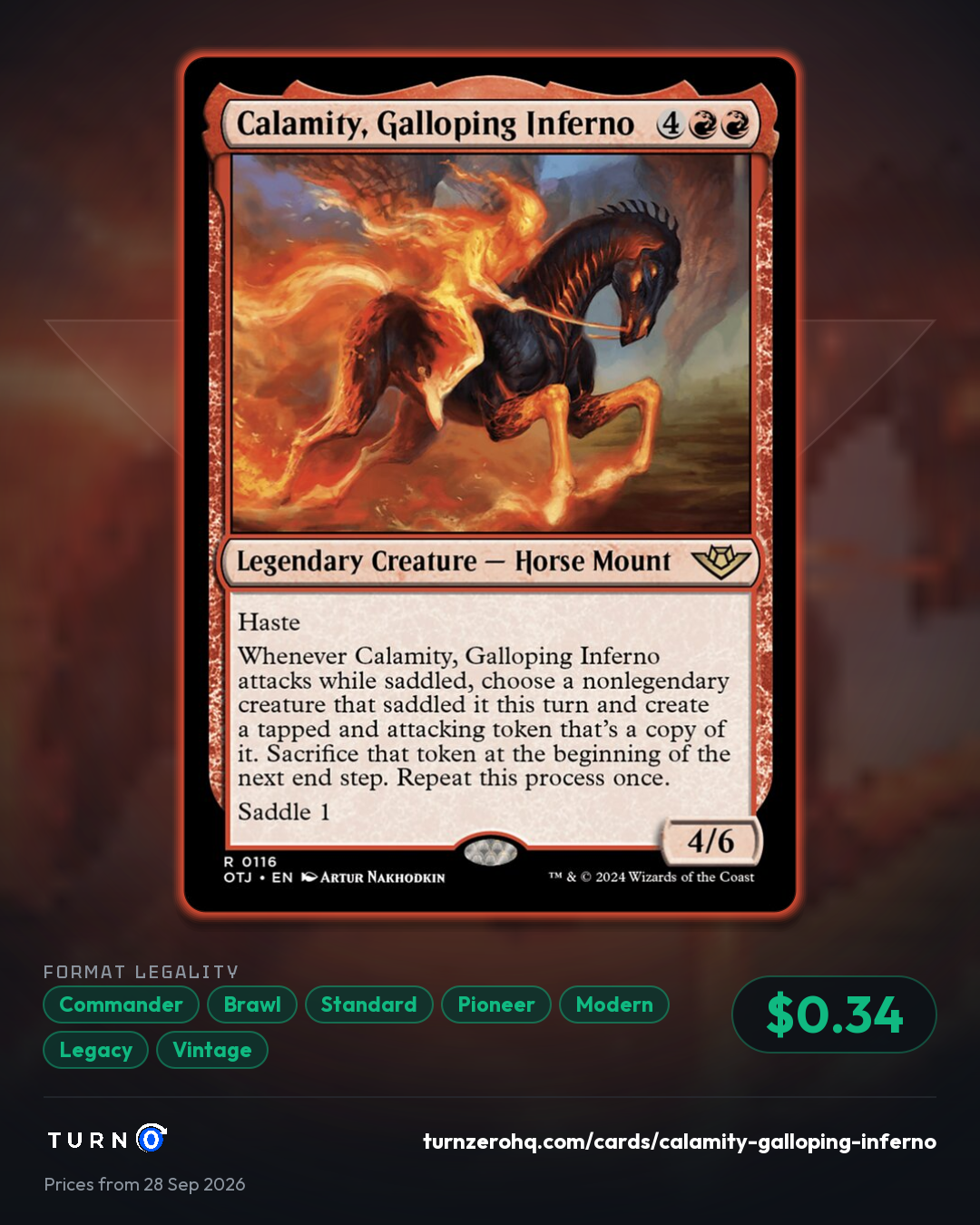 Shareable picture of Calamity, Galloping Inferno