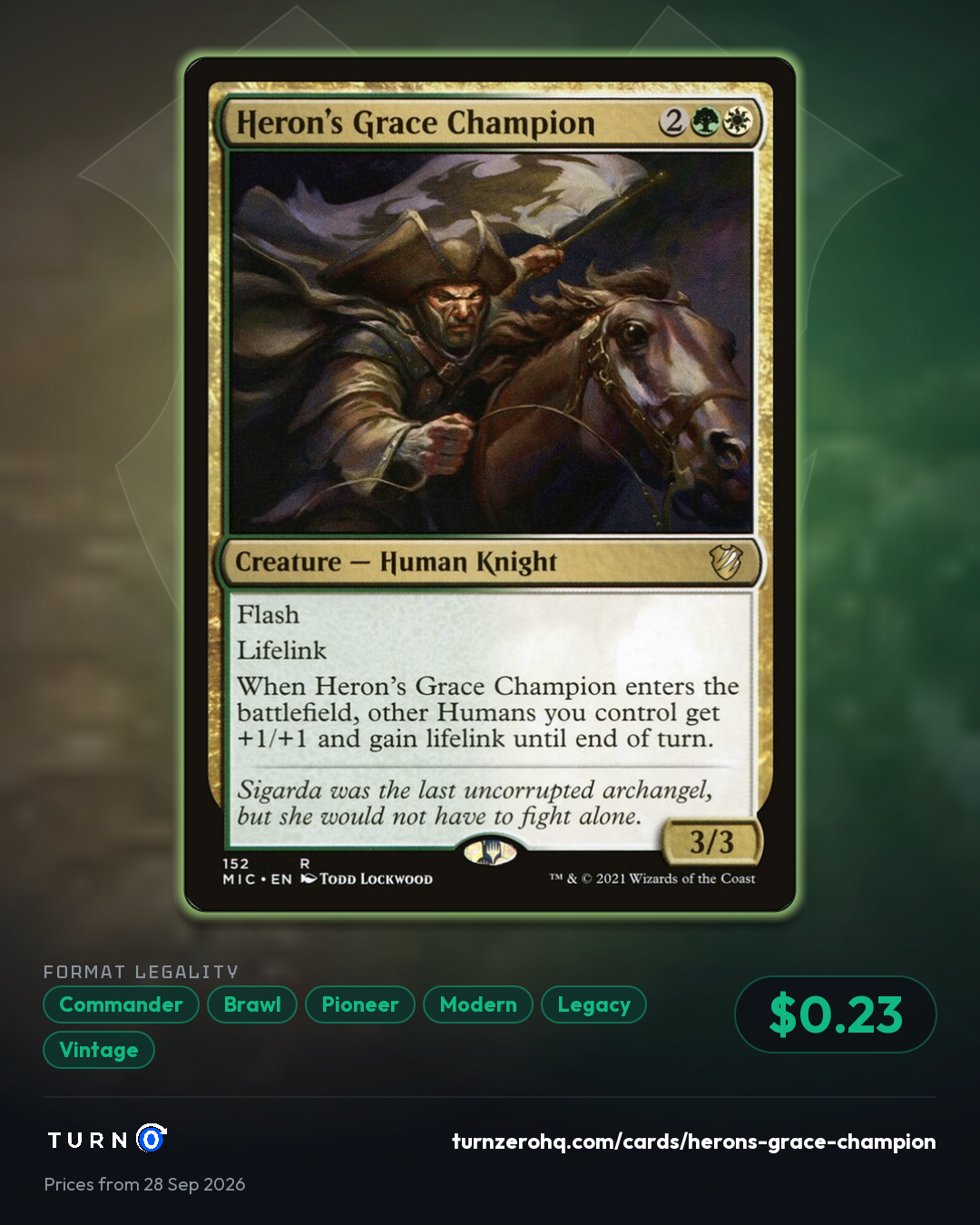 Shareable picture of Heron's Grace Champion