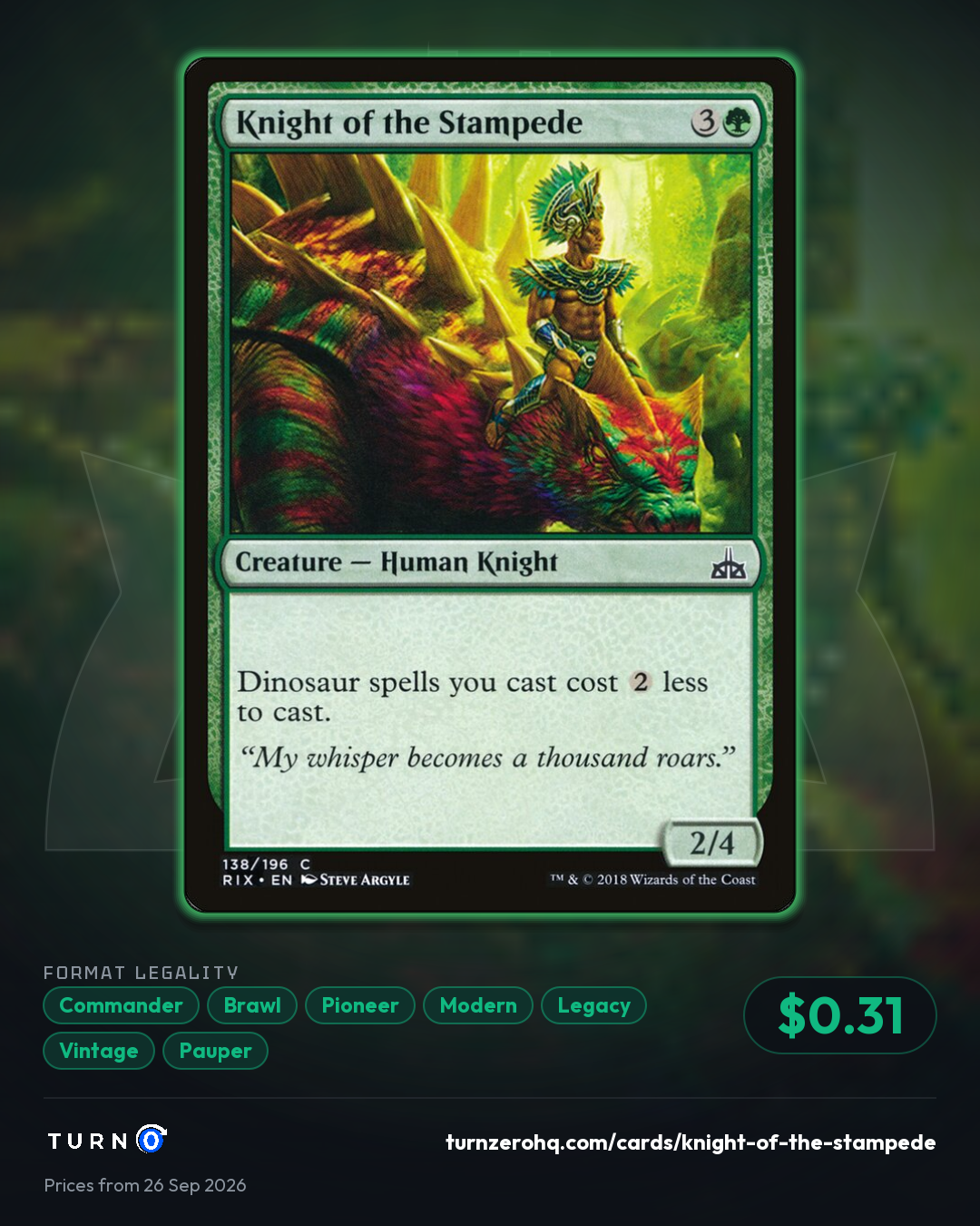 Shareable picture of Knight of the Stampede