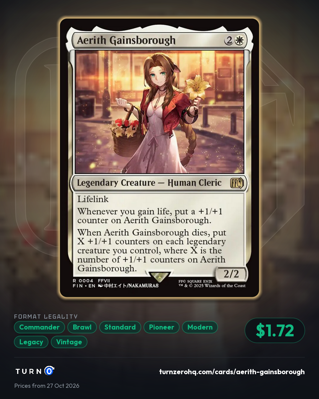 Shareable picture of Aerith Gainsborough