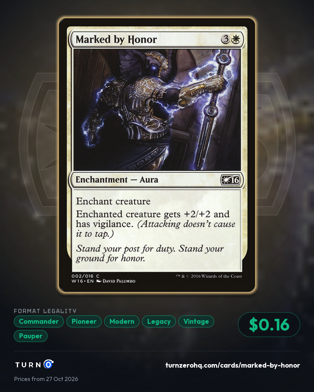 Shareable picture of Marked by Honor