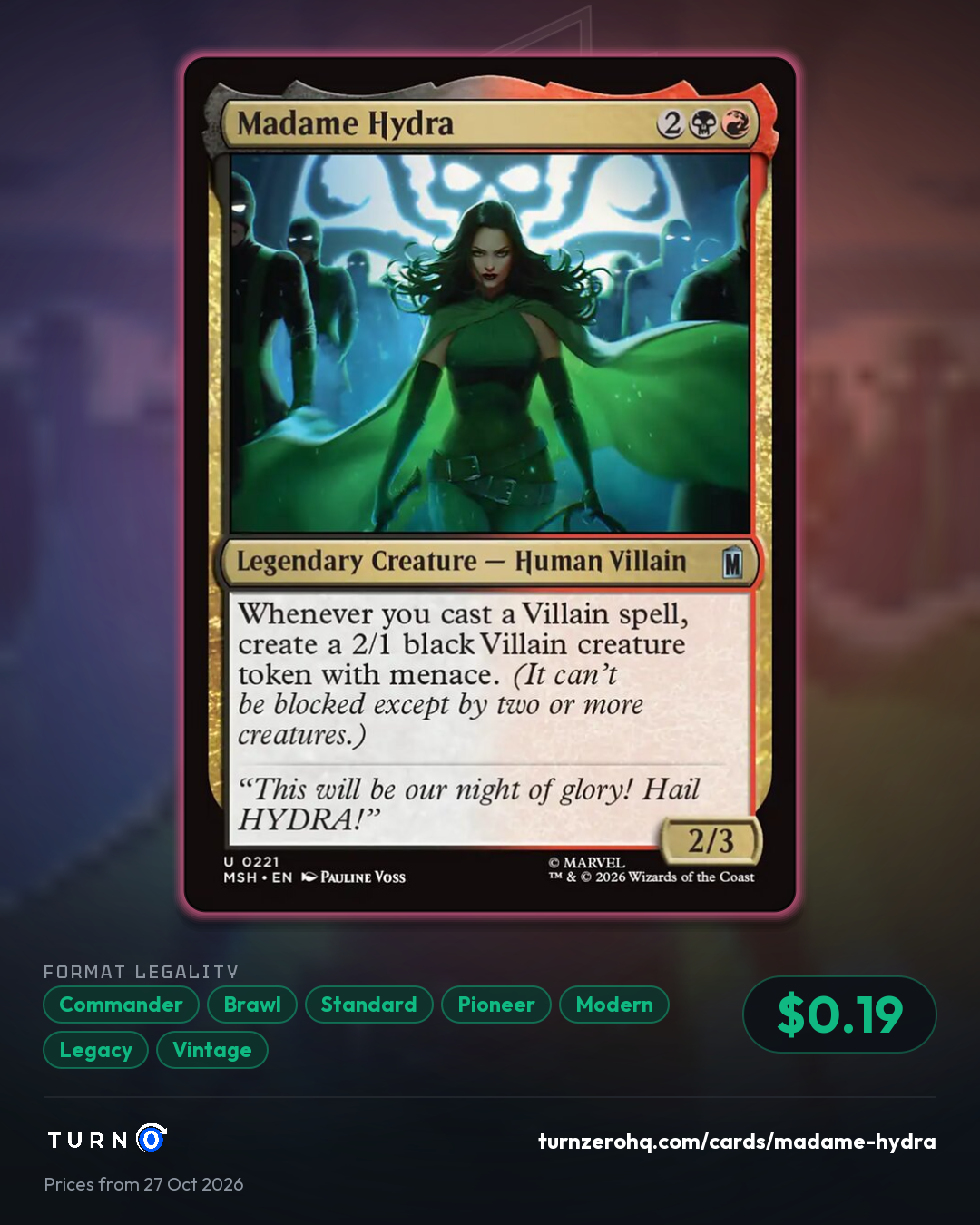 Shareable picture of Madame Hydra