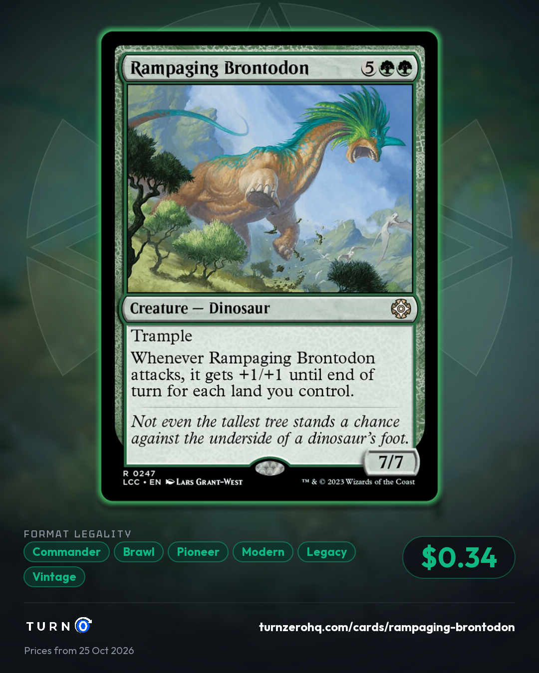 Shareable picture of Rampaging Brontodon