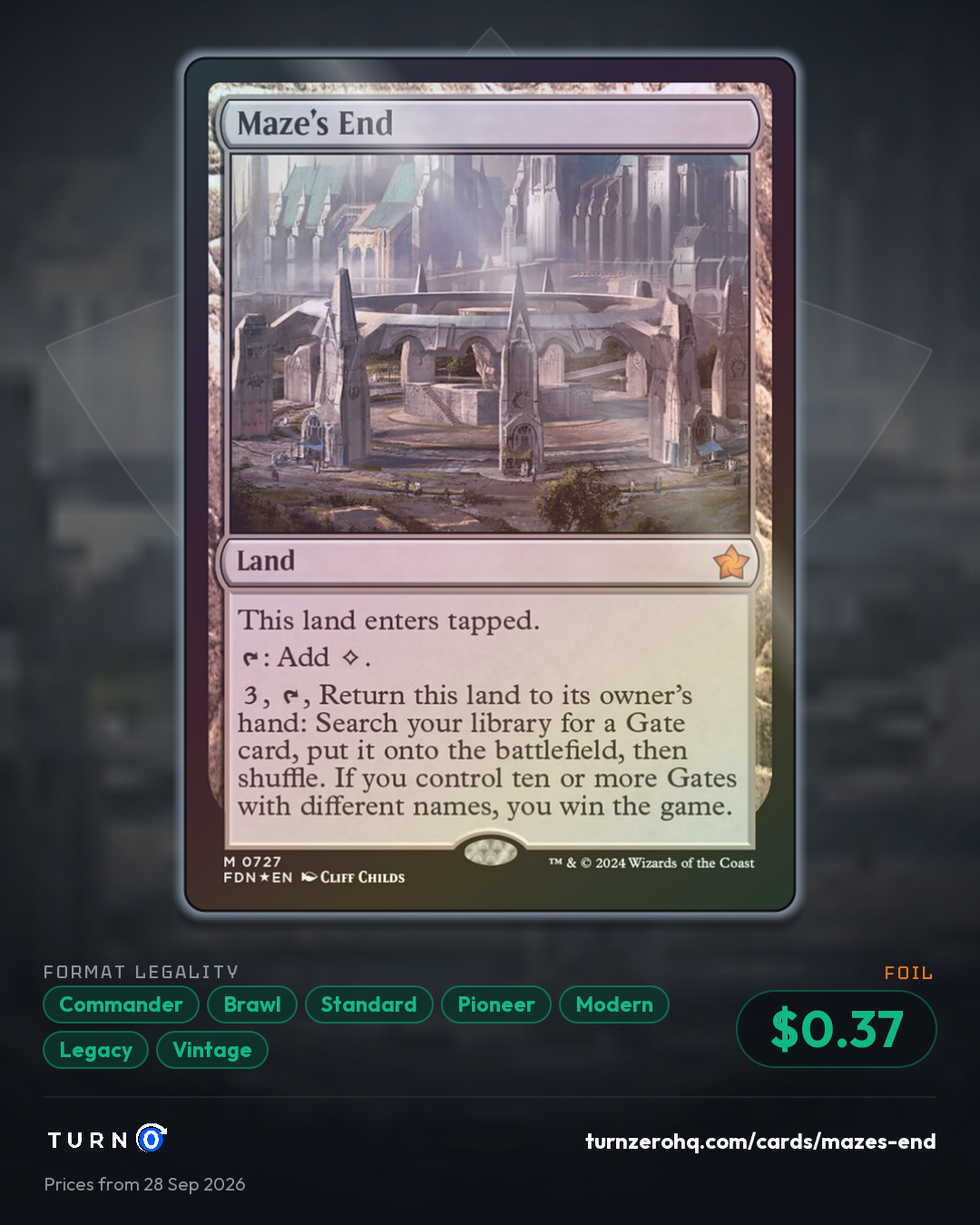 Shareable picture of Maze's End