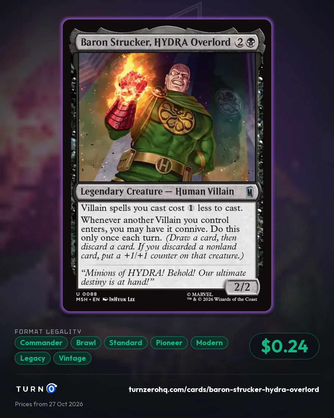 Shareable picture of Baron Strucker, HYDRA Overlord