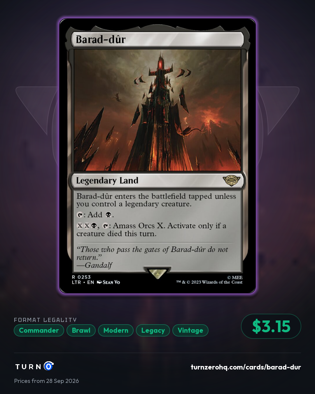 Shareable picture of Barad-dûr