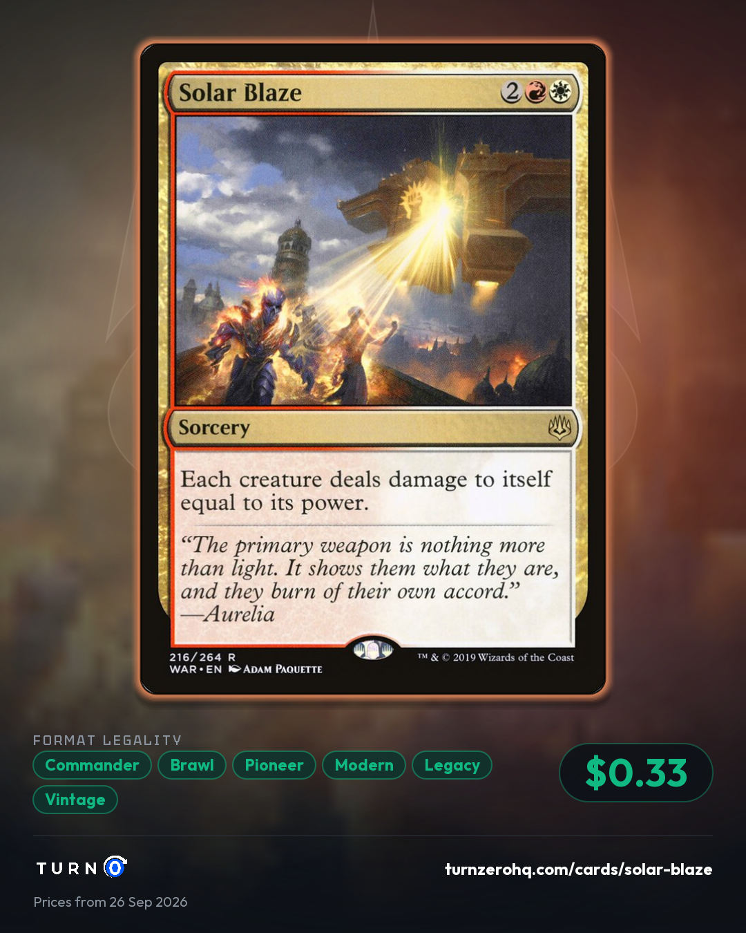 Shareable picture of Solar Blaze
