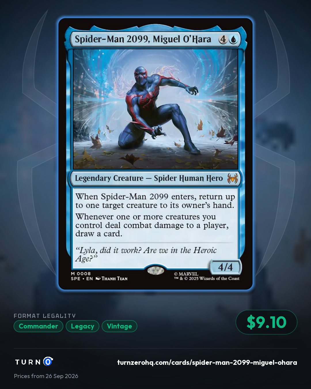 Shareable picture of Spider-Man 2099, Miguel O'Hara