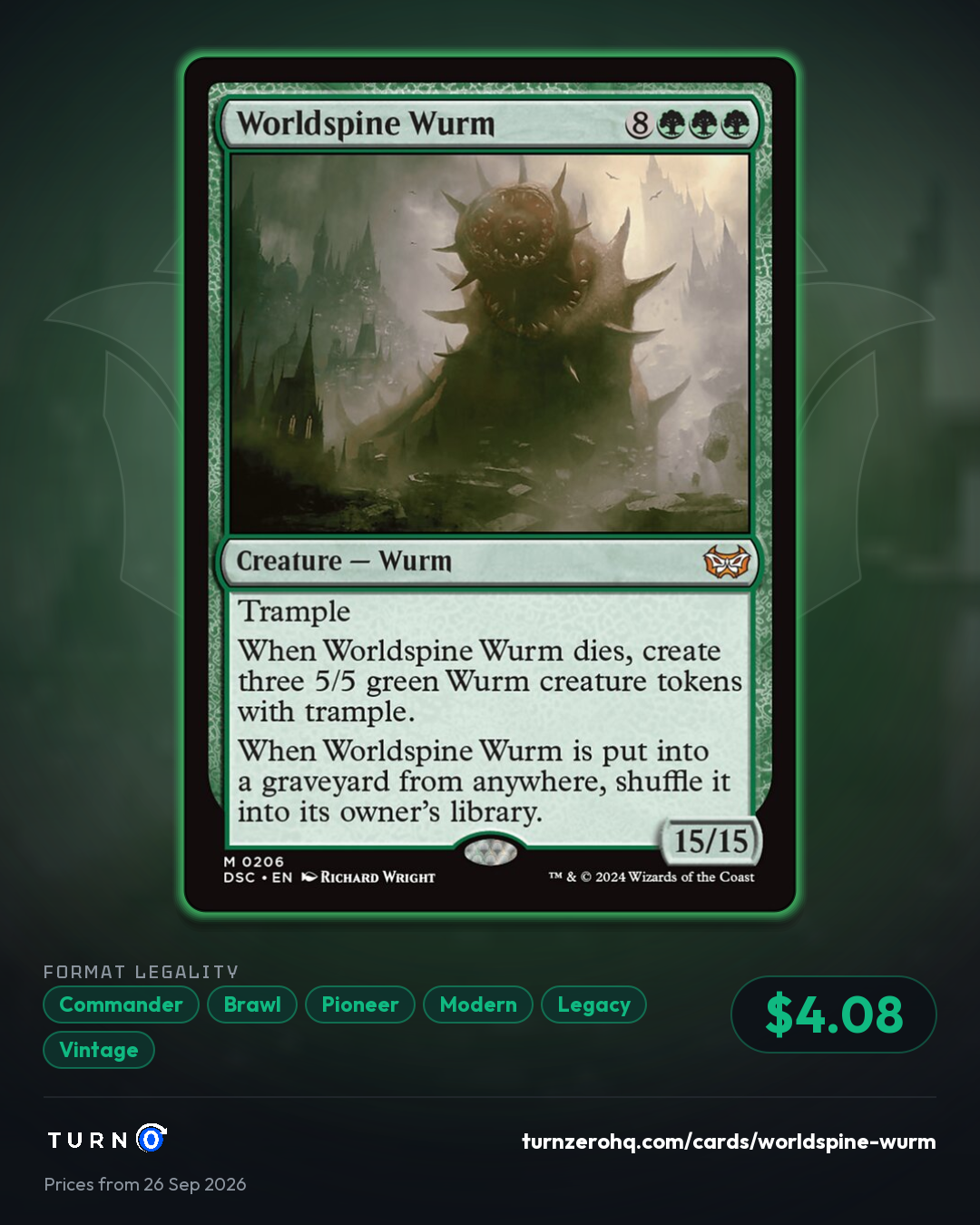 Shareable picture of Worldspine Wurm