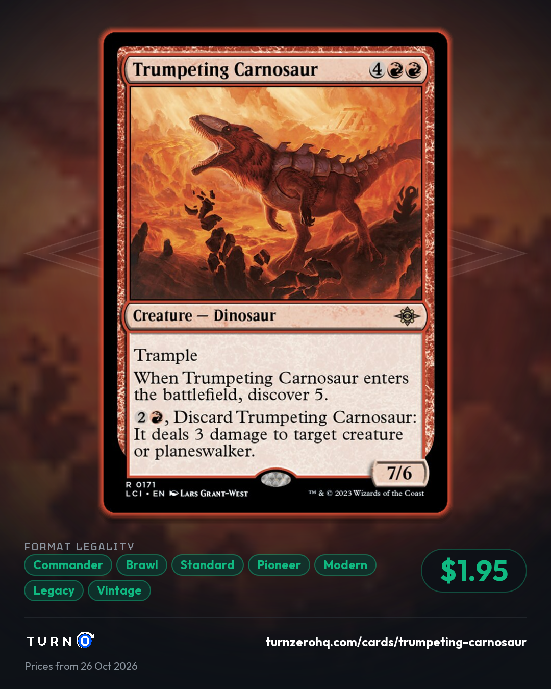 Shareable picture of Trumpeting Carnosaur