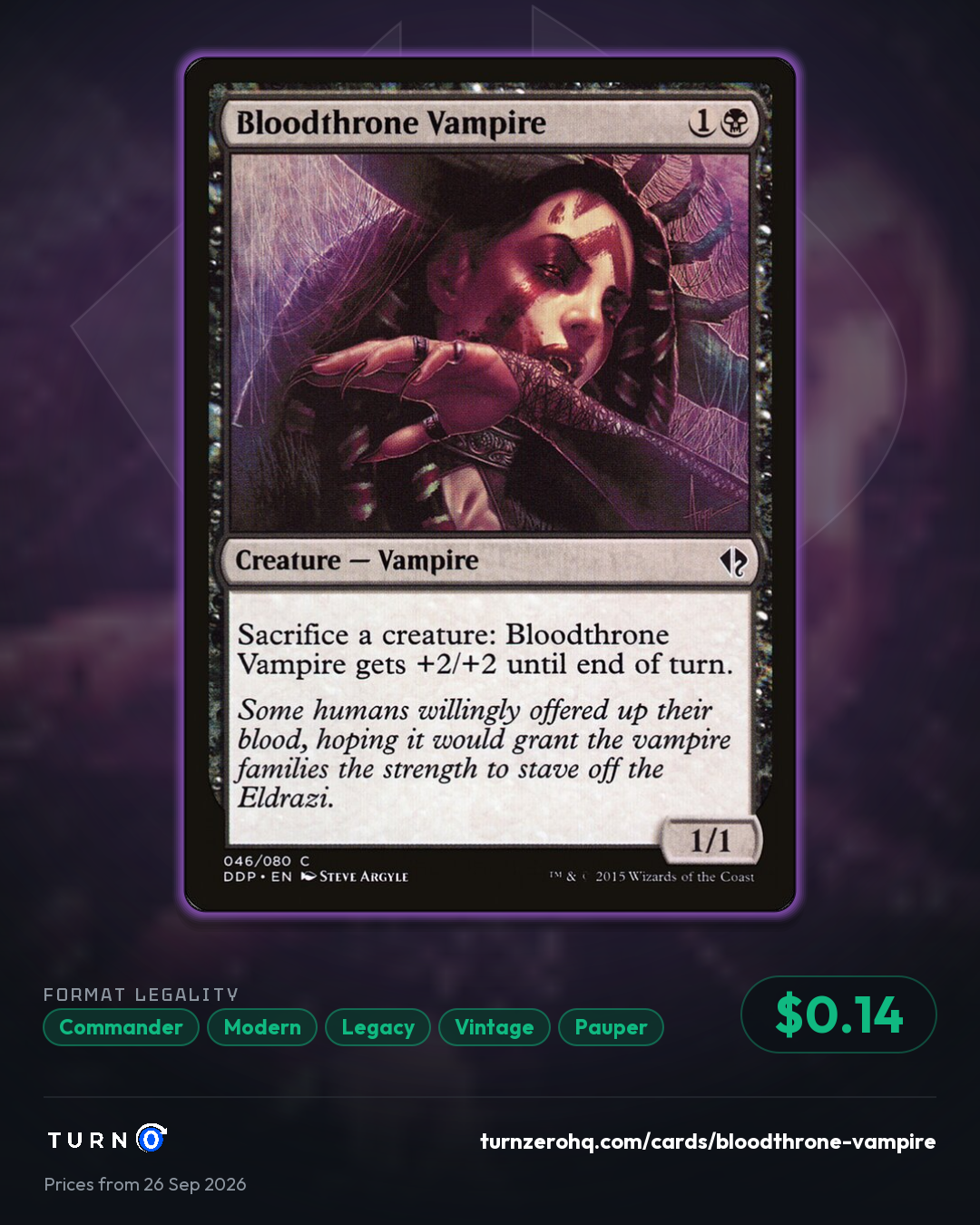 Shareable picture of Bloodthrone Vampire