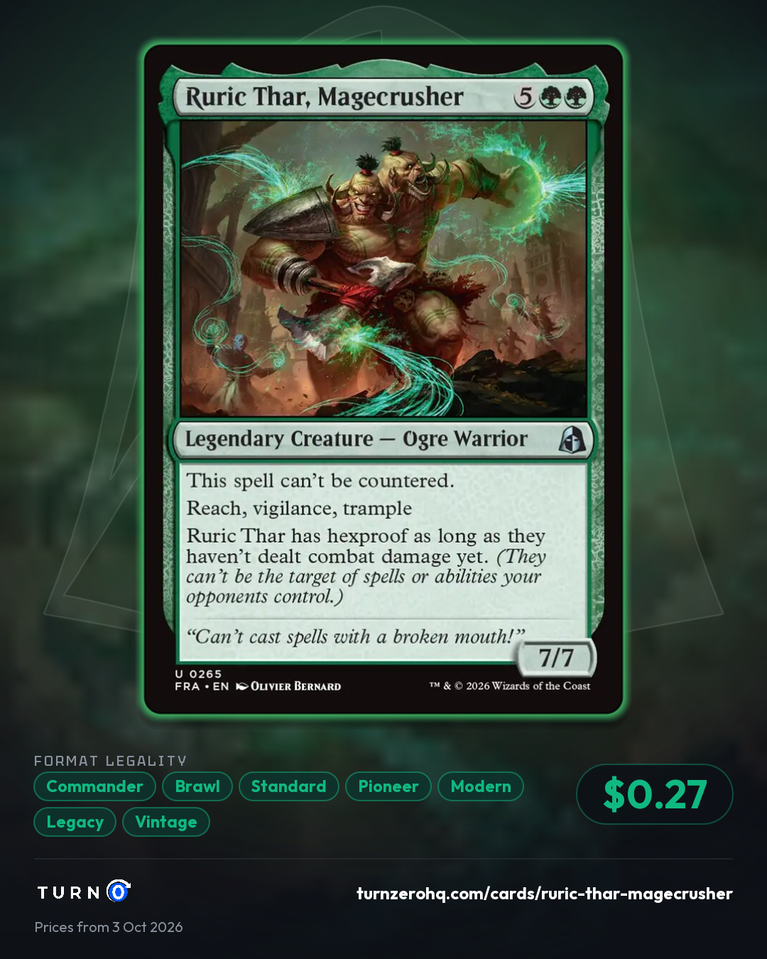 Shareable picture of Ruric Thar, Magecrusher