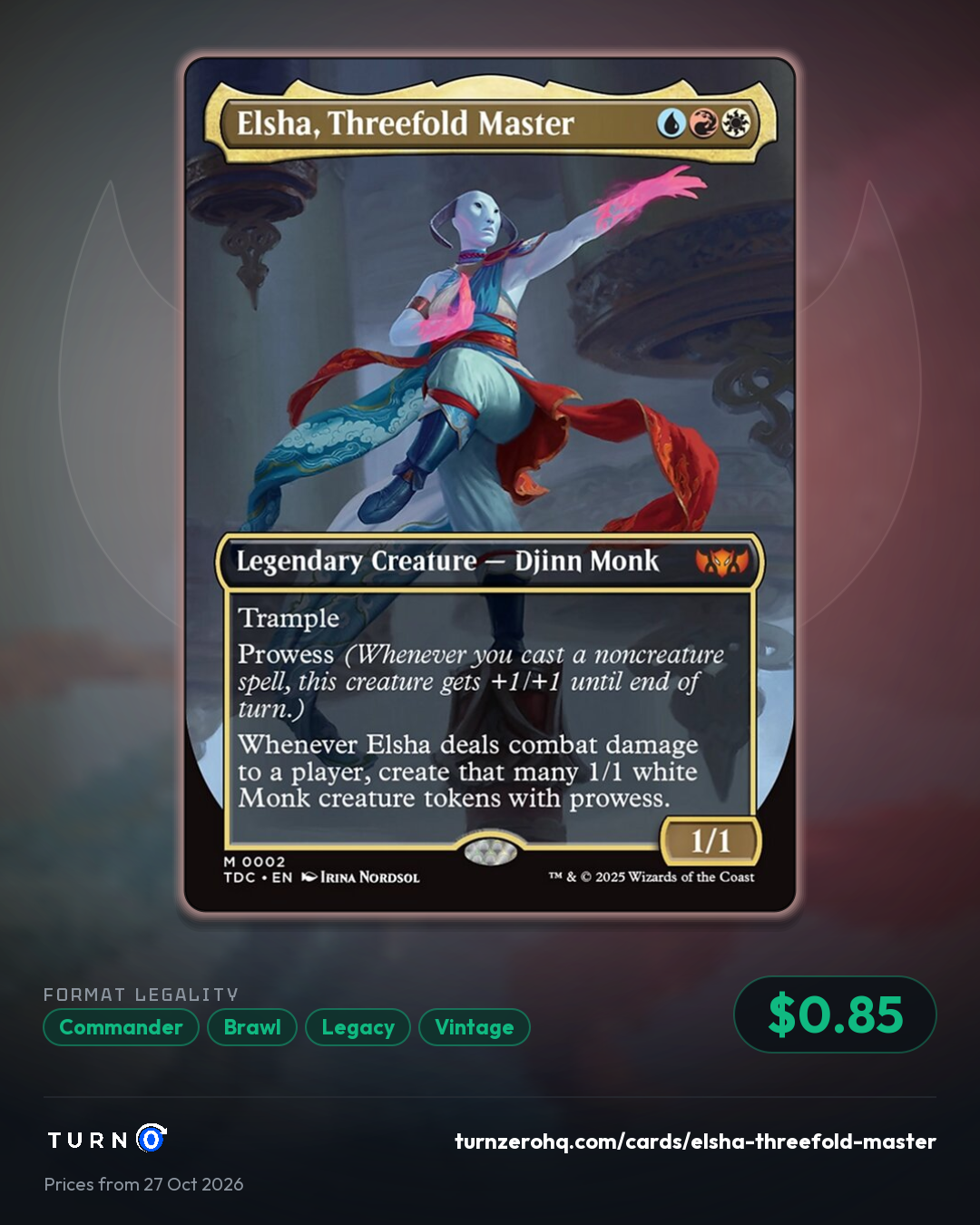 Shareable picture of Elsha, Threefold Master