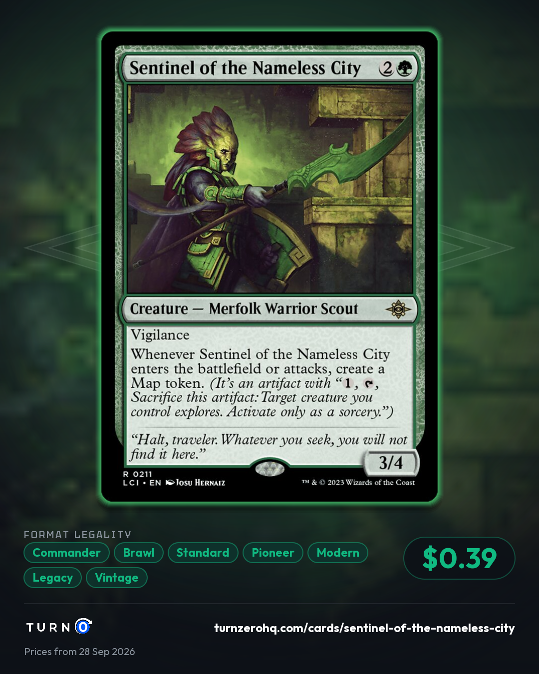 Shareable picture of Sentinel of the Nameless City