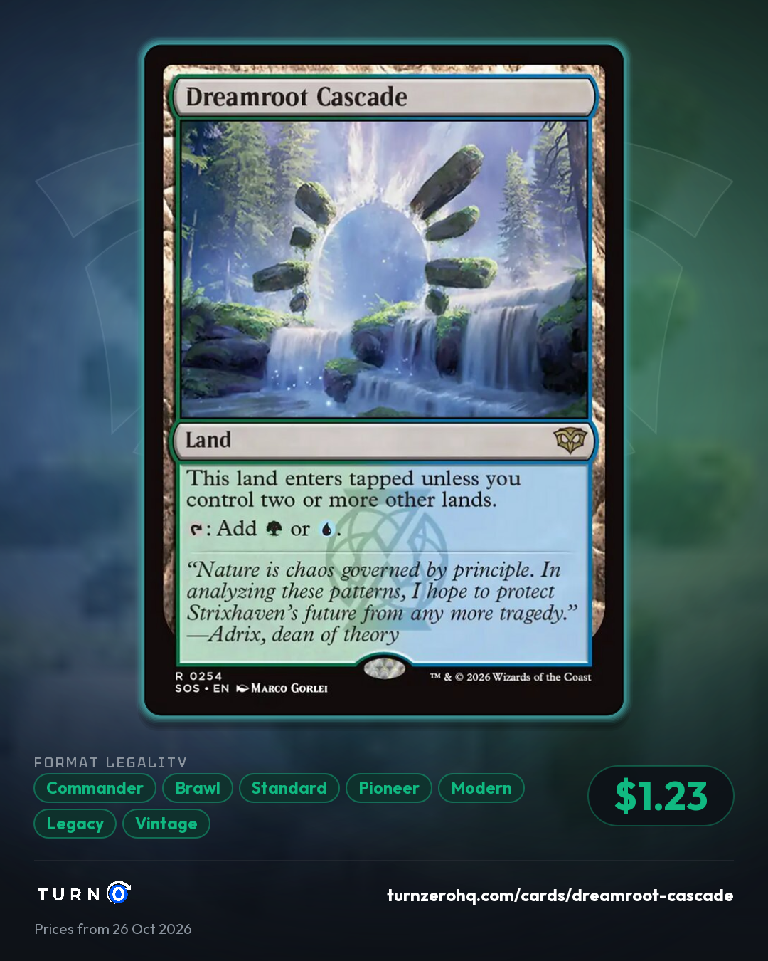 Shareable picture of Dreamroot Cascade