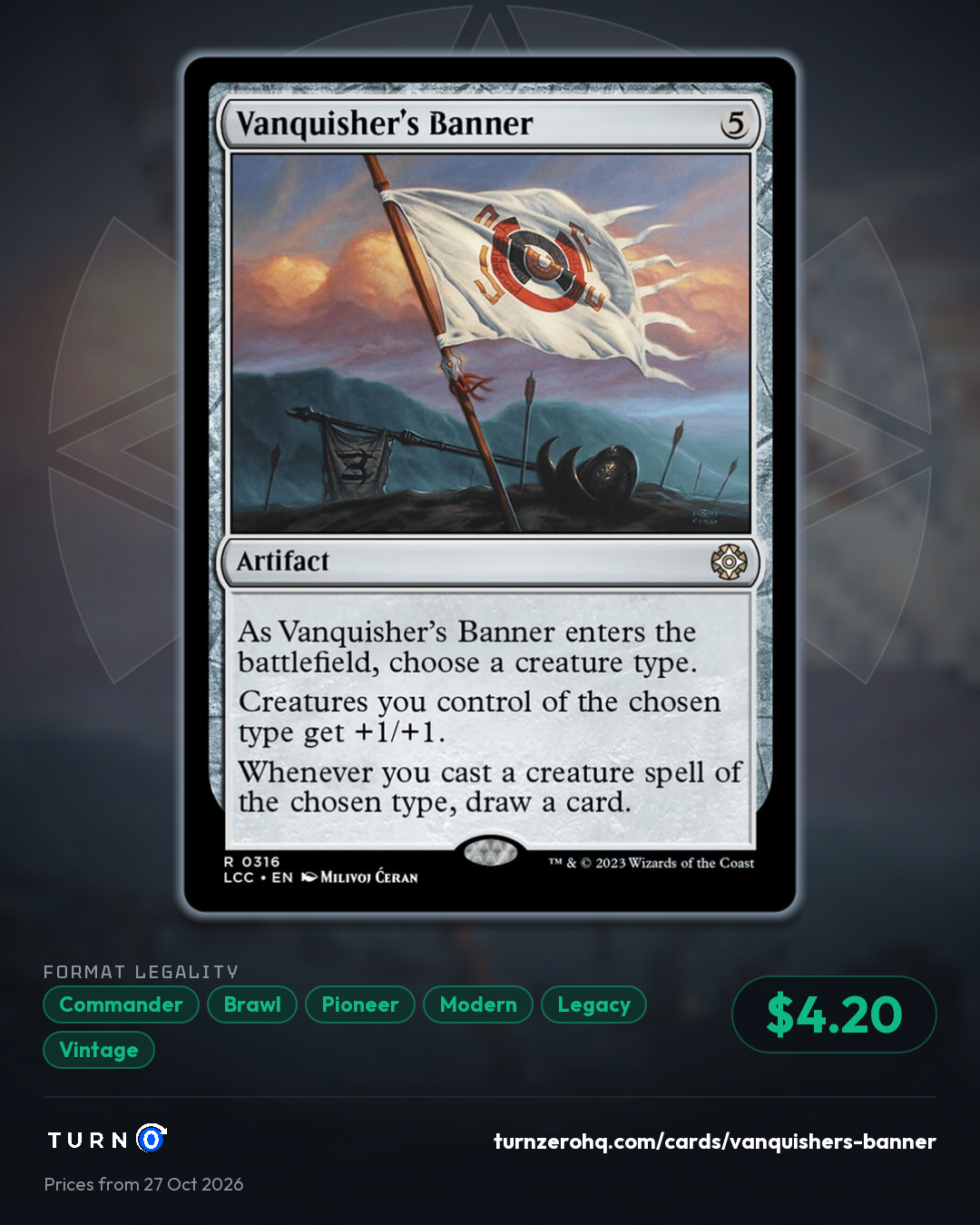 Shareable picture of Vanquisher's Banner