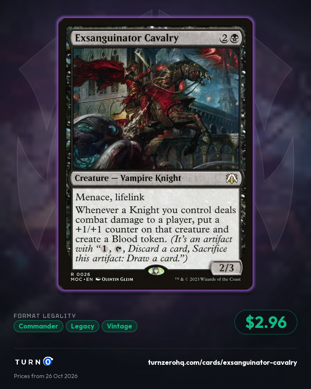 Shareable picture of Exsanguinator Cavalry