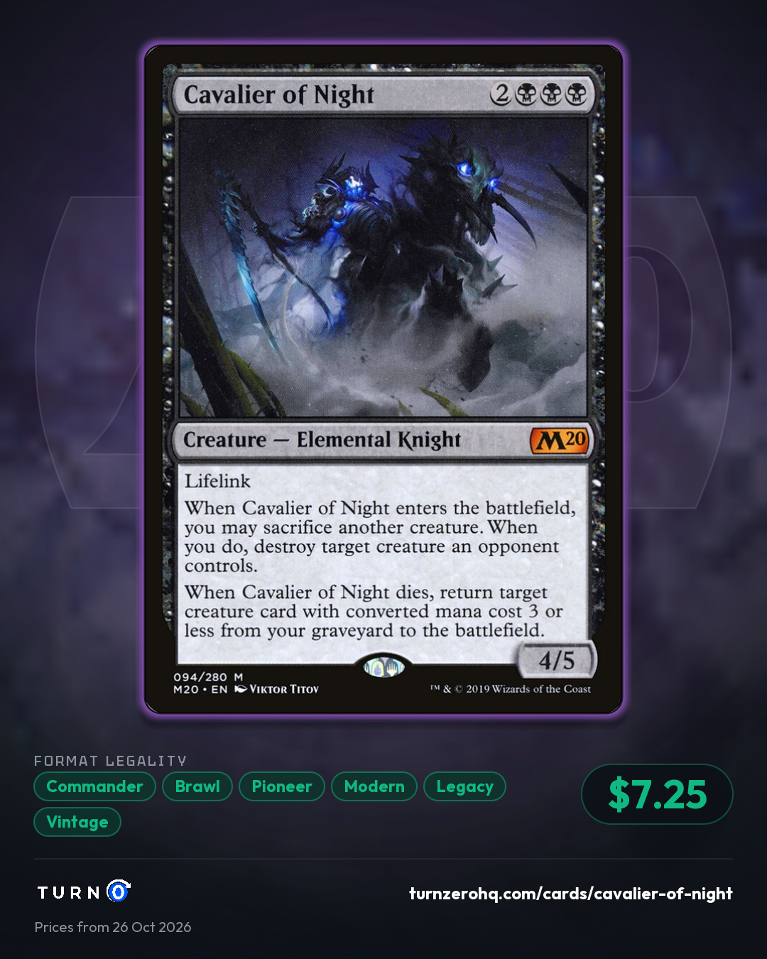 Shareable picture of Cavalier of Night