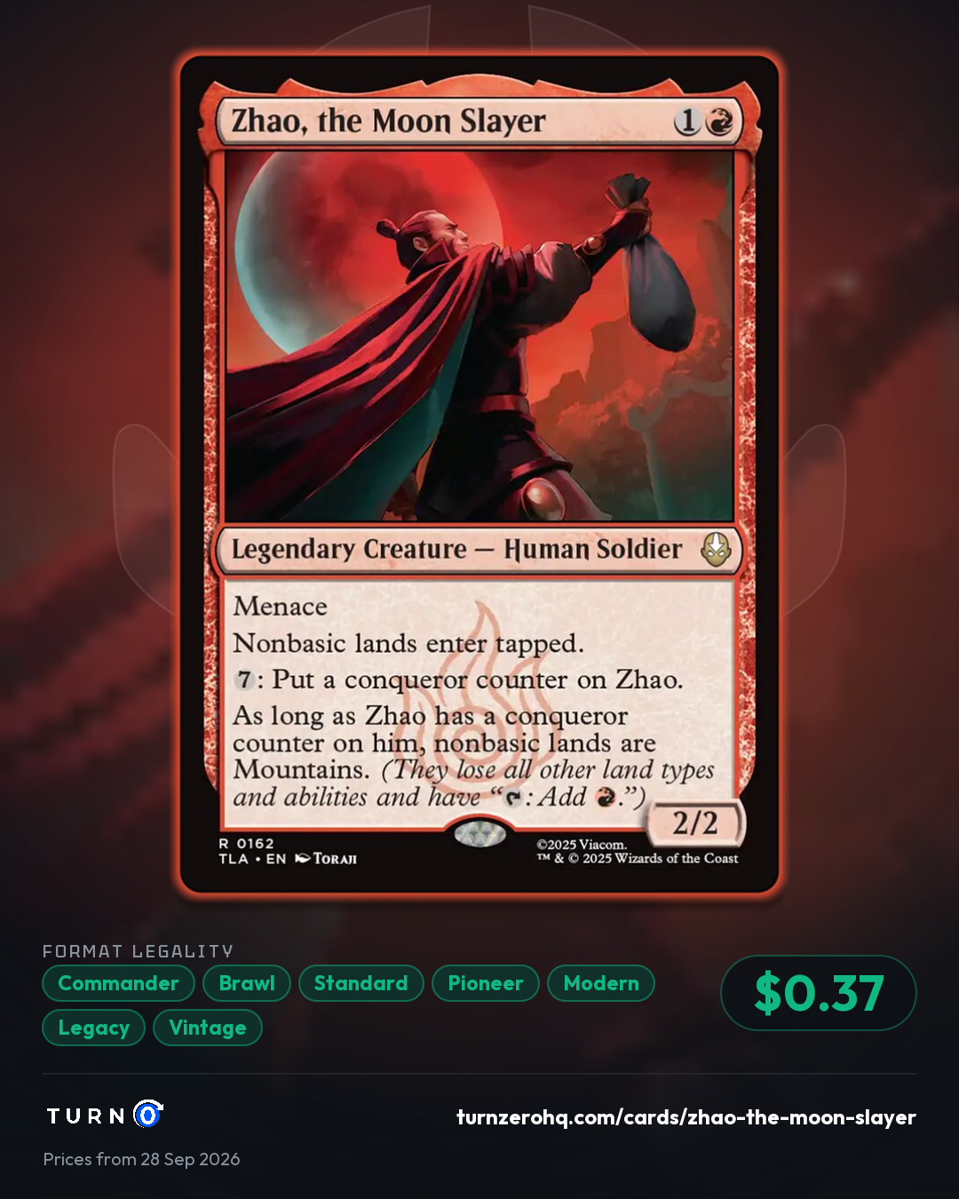 Shareable picture of Zhao, the Moon Slayer