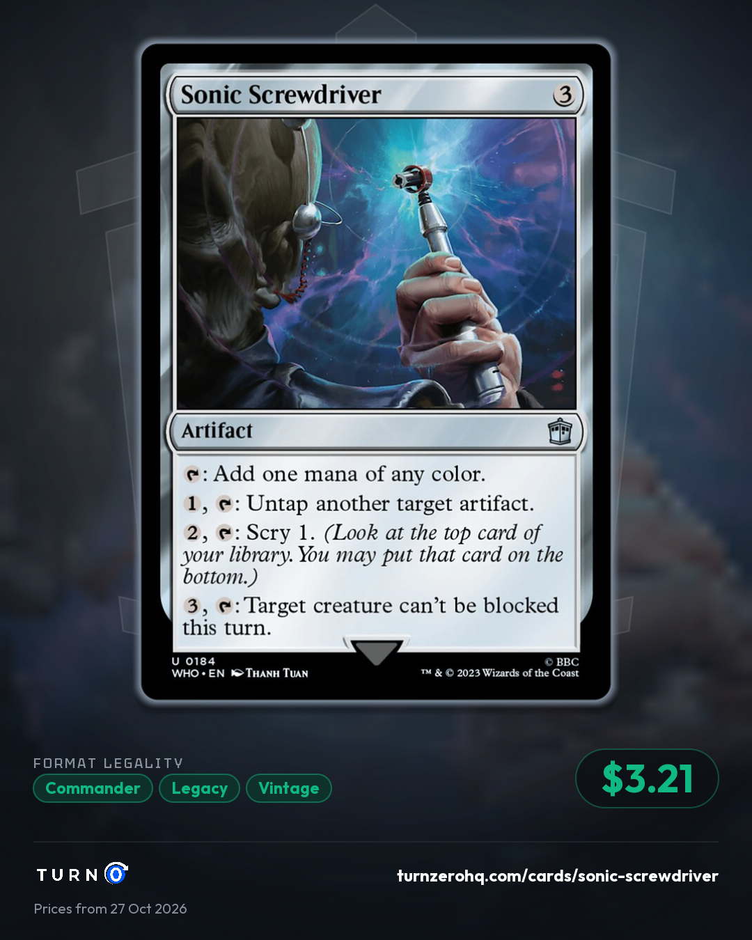 Shareable picture of Sonic Screwdriver