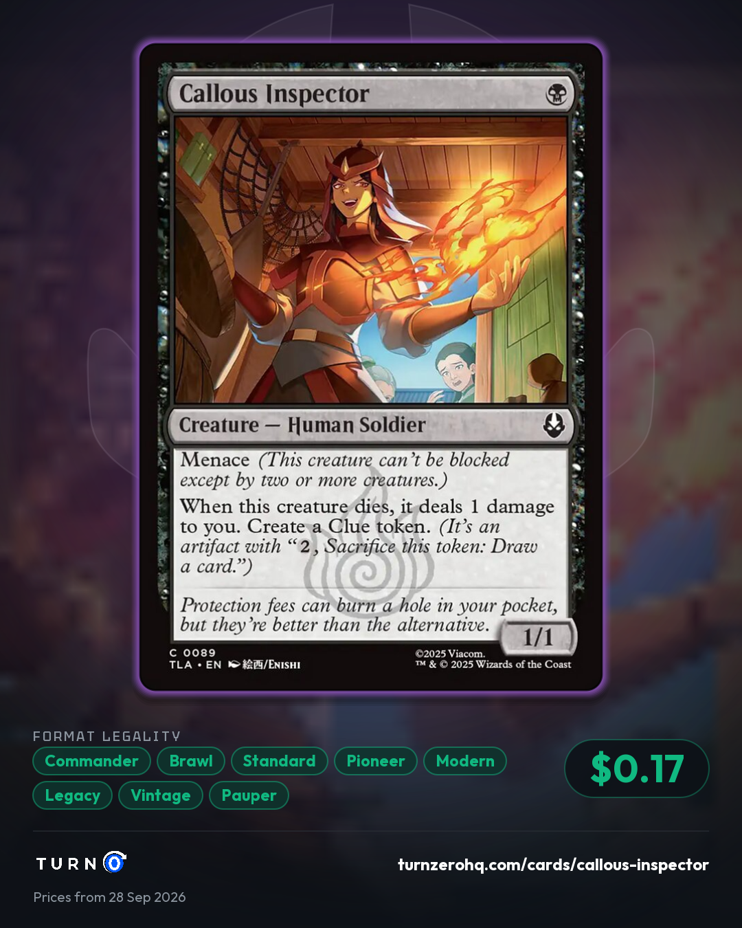 Shareable picture of Callous Inspector