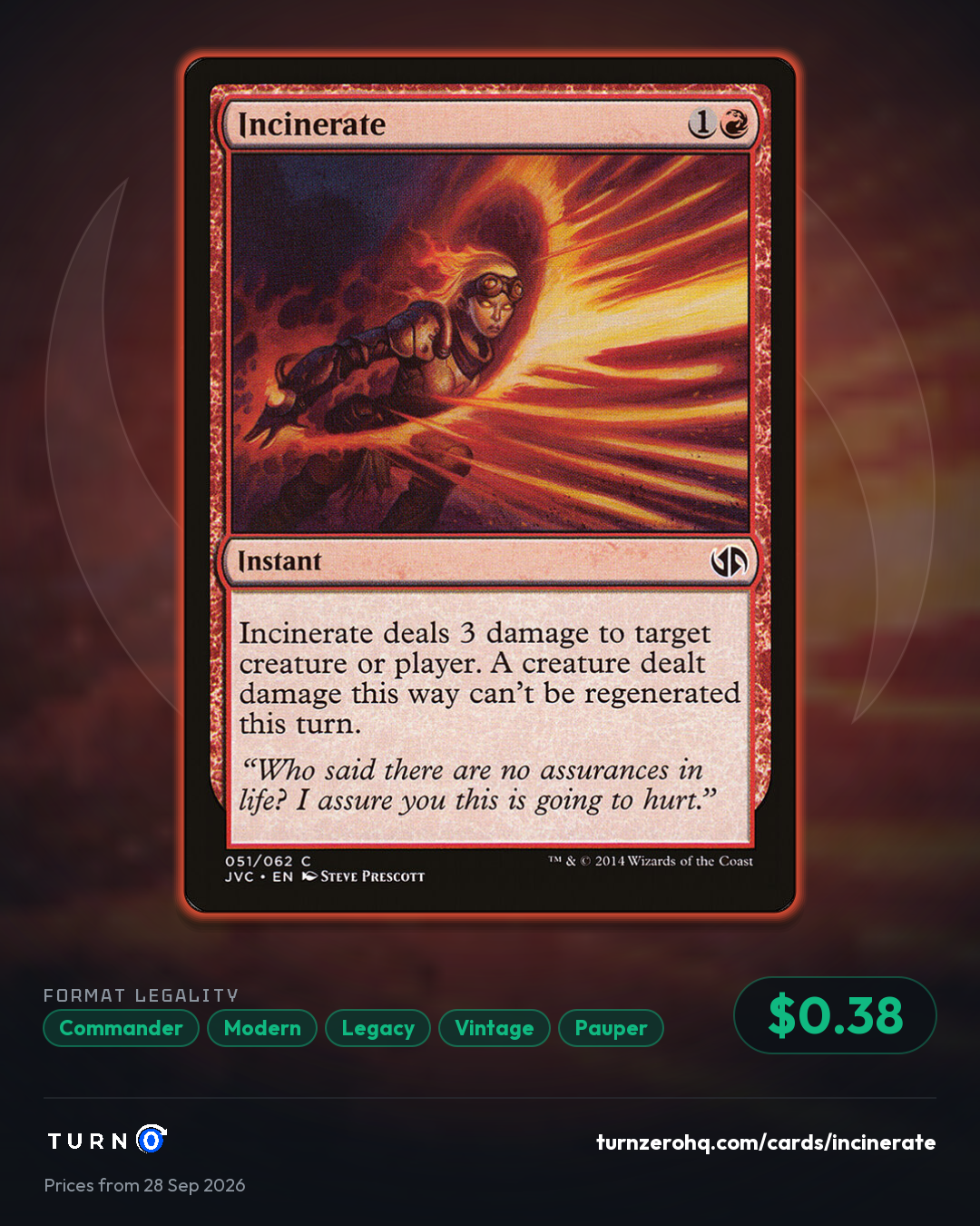 Shareable picture of Incinerate