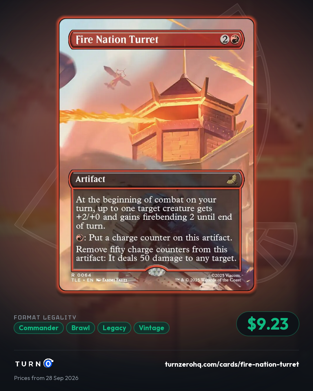 Shareable picture of Fire Nation Turret