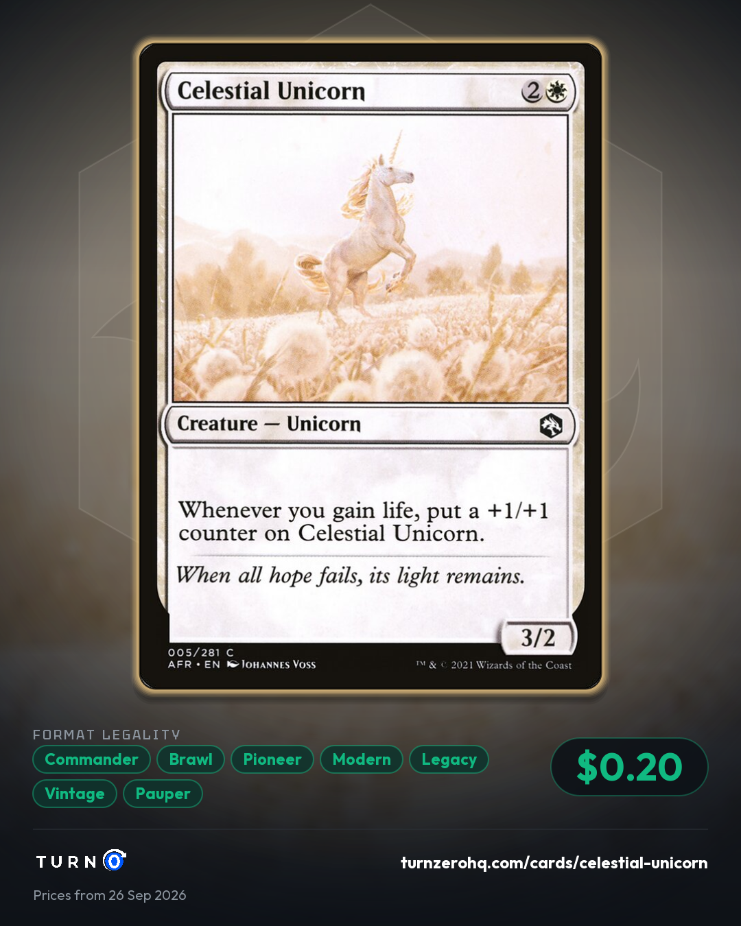 Shareable picture of Celestial Unicorn