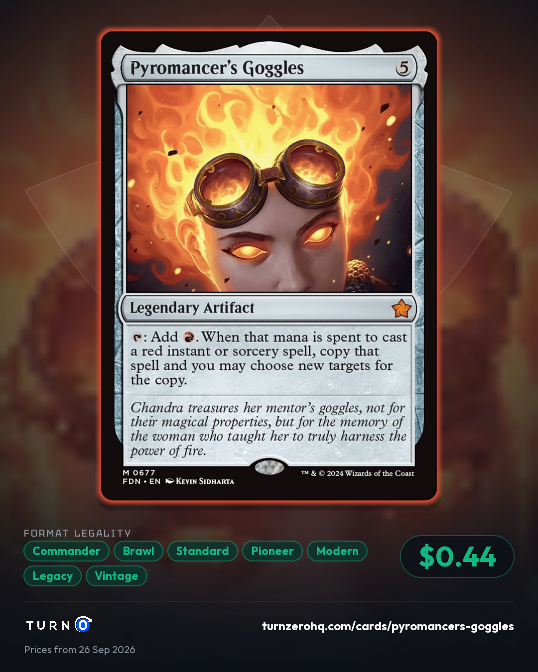 Shareable picture of Pyromancer's Goggles