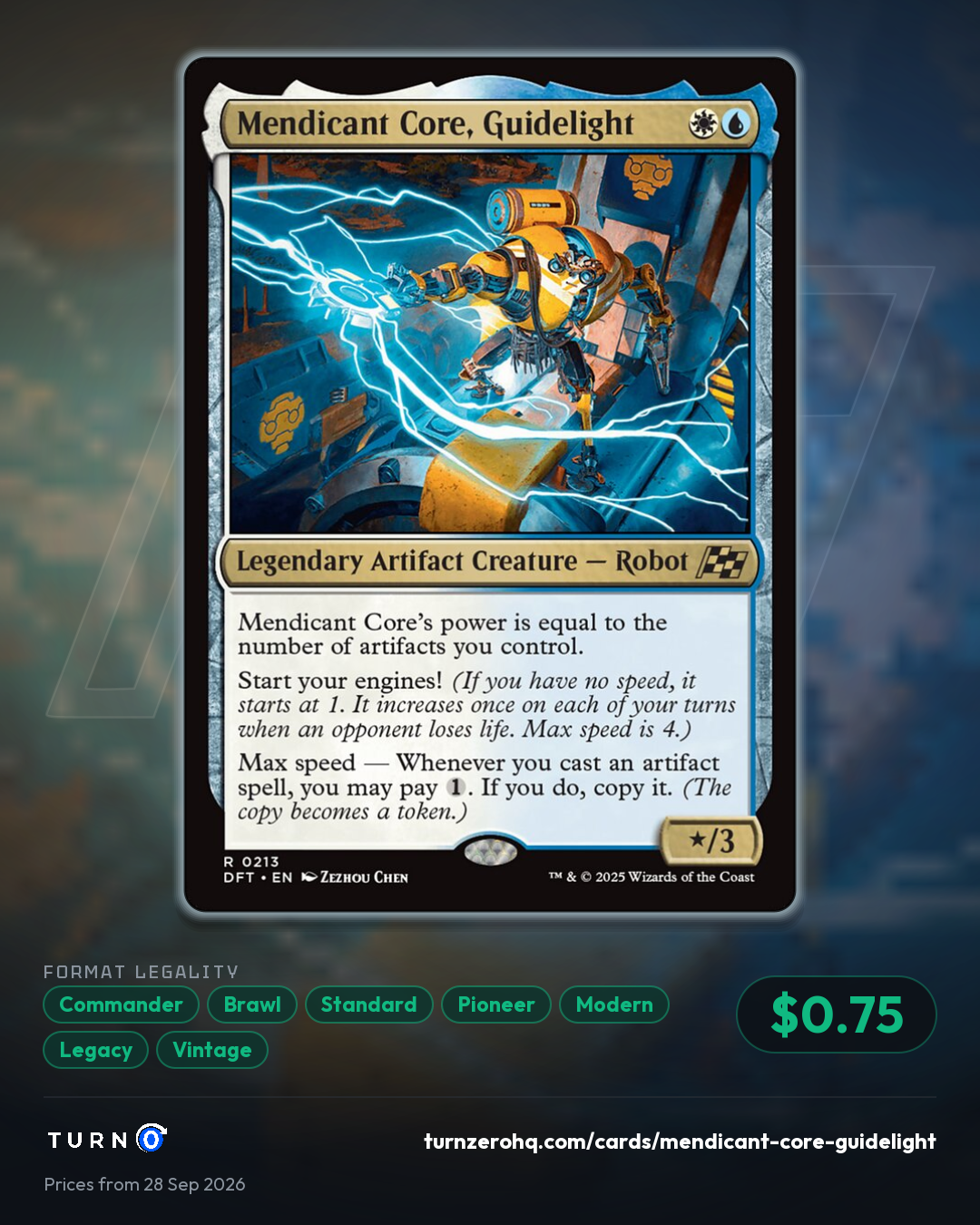 Shareable picture of Mendicant Core, Guidelight