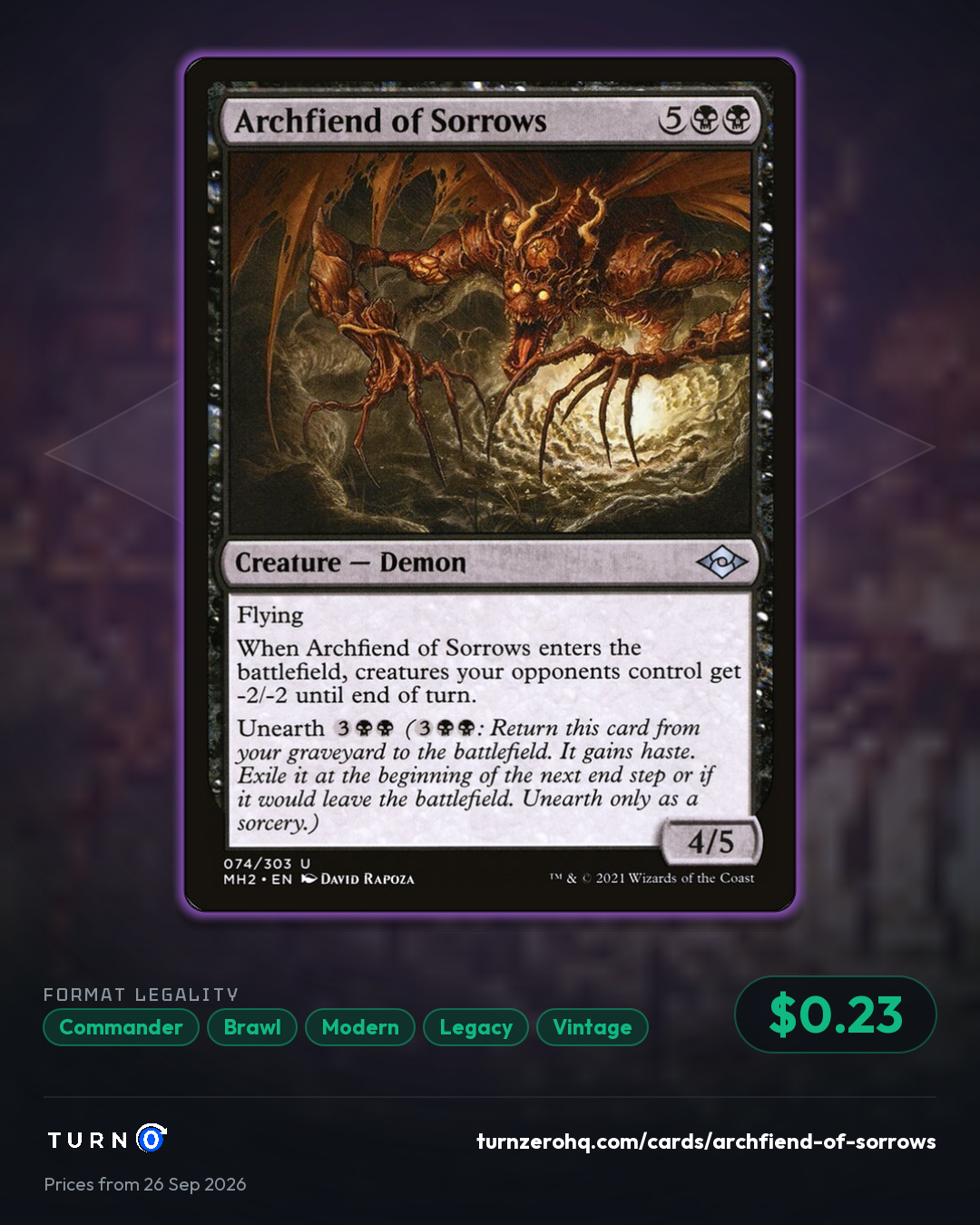 Shareable picture of Archfiend of Sorrows